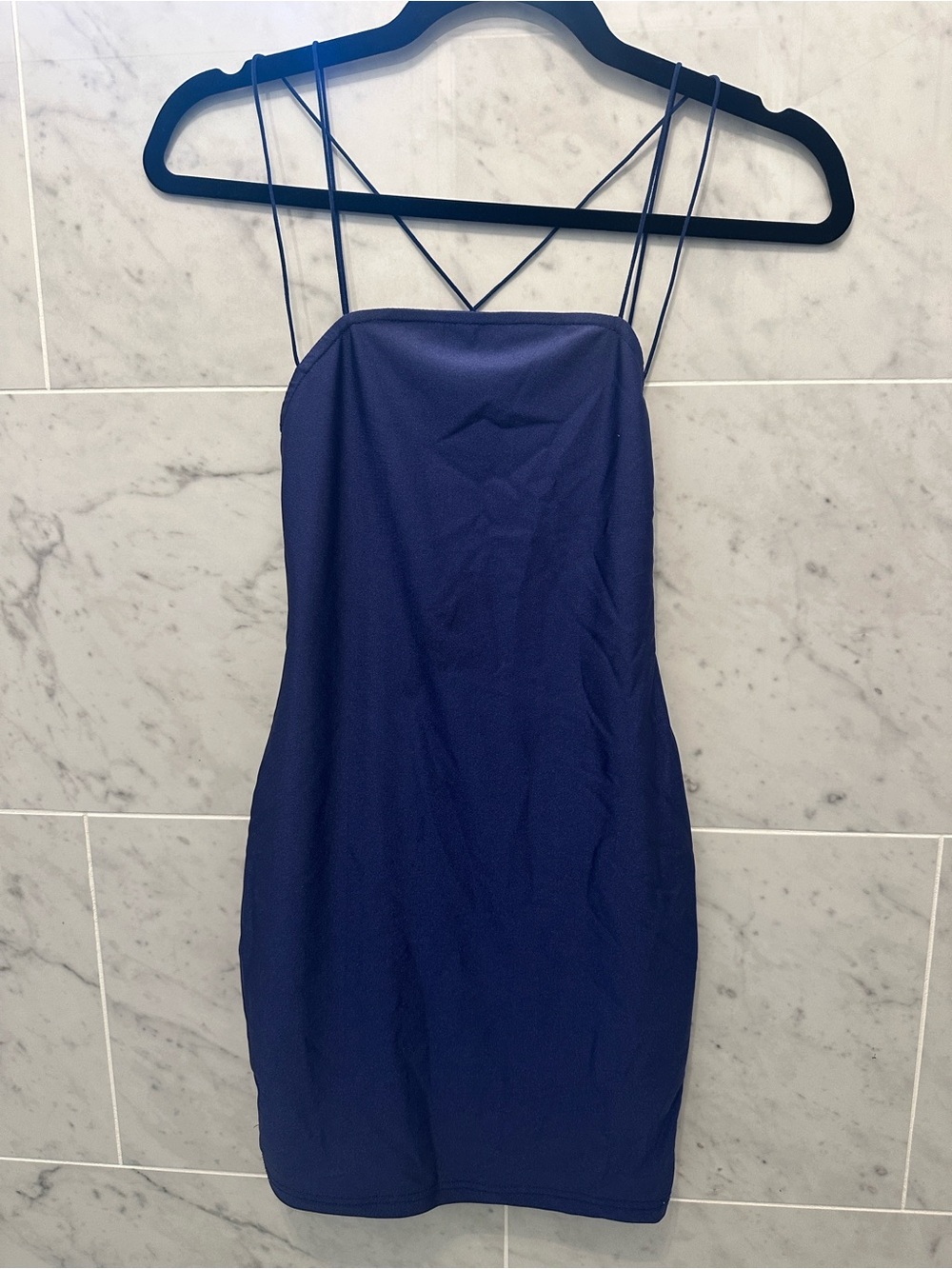 Superdown Kiki Strappy mini dress- blue
